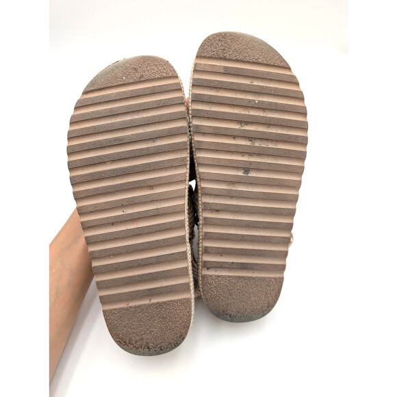 Steve Madden Bigmona Platform Sandals Women's Natural Raffia Size US8M EU38.5 - Picture 8 of 12